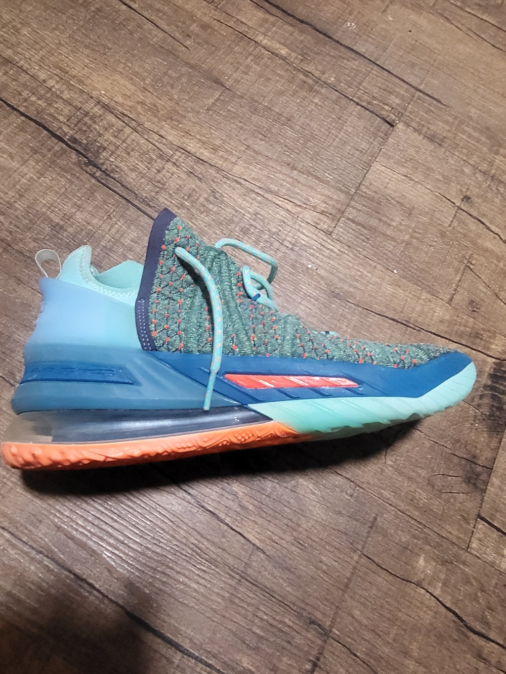 Lebron XV||| Green & Orange "We Are Family" CQ9283-300